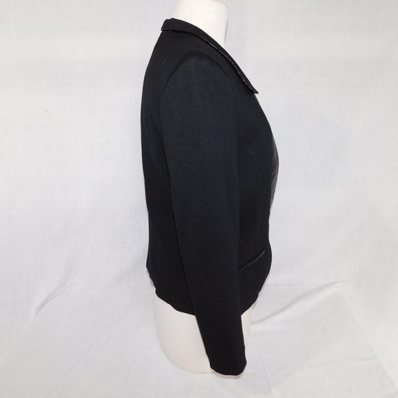 Yoana Baraschi Womens L Black Sparkle Detail Blazer - Picture 12 of 15